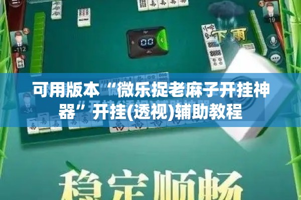可用版本“微乐捉老麻子开挂神器”开挂(透视)辅助教程