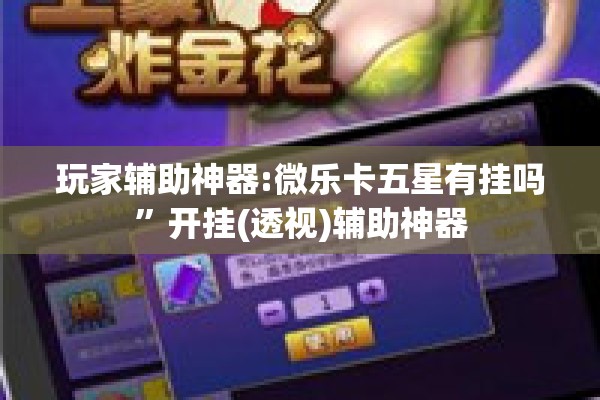 玩家辅助神器:微乐卡五星有挂吗	”开挂(透视)辅助神器