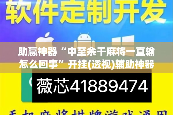 助赢神器“中至余干麻将一直输怎么回事”开挂(透视)辅助神器