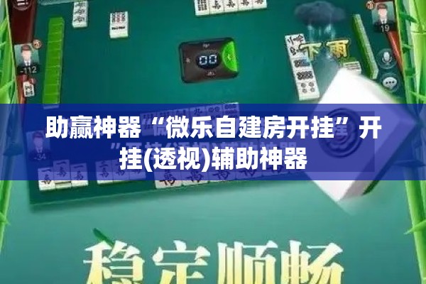 助赢神器“微乐自建房开挂	”开挂(透视)辅助神器