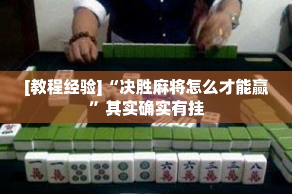[教程经验]“决胜麻将怎么才能赢	”其实确实有挂