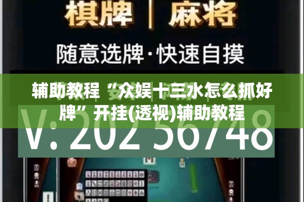 辅助教程“众娱十三水怎么抓好牌”开挂(透视)辅助教程