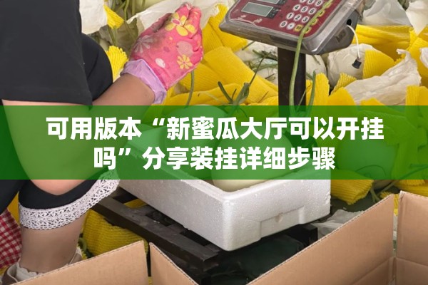 可用版本“新蜜瓜大厅可以开挂吗”分享装挂详细步骤