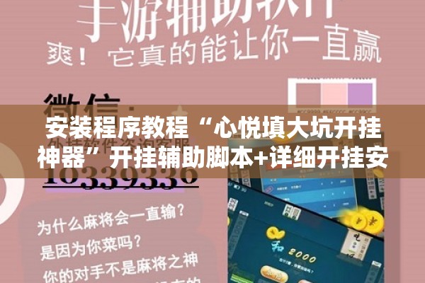 安装程序教程“心悦填大坑开挂神器”开挂辅助脚本+详细开挂安装教程