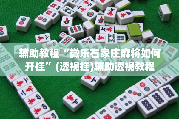 辅助教程“微乐石家庄麻将如何开挂”(透视挂)辅助透视教程