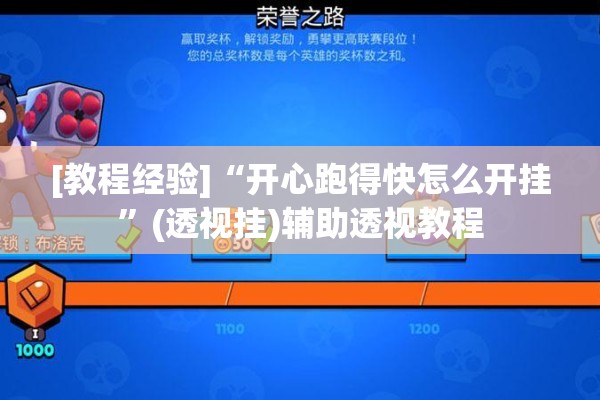 [教程经验]“开心跑得快怎么开挂”(透视挂)辅助透视教程