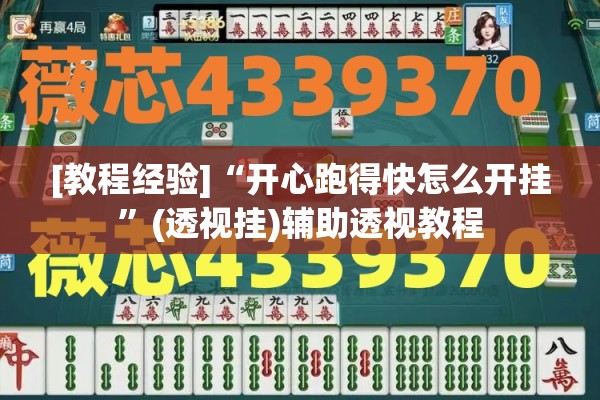 [教程经验]“开心跑得快怎么开挂”(透视挂)辅助透视教程