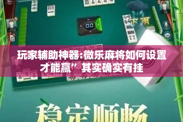 玩家辅助神器:微乐麻将如何设置才能赢	”其实确实有挂