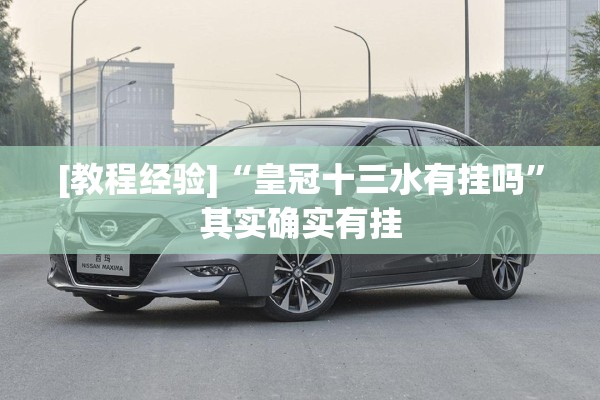 [教程经验]“皇冠十三水有挂吗”其实确实有挂