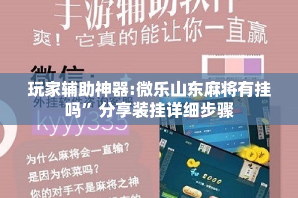 玩家辅助神器:微乐山东麻将有挂吗”分享装挂详细步骤