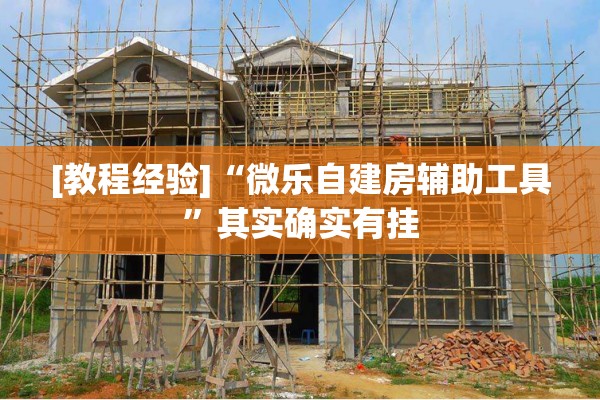 [教程经验]“微乐自建房辅助工具”其实确实有挂