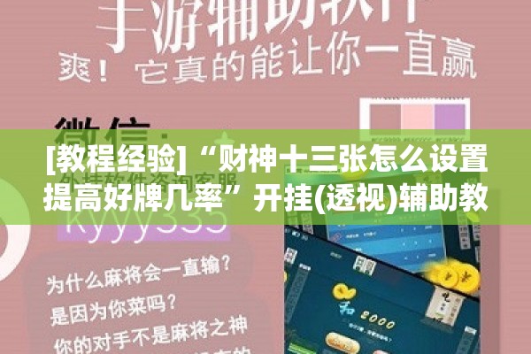 [教程经验]“财神十三张怎么设置提高好牌几率”开挂(透视)辅助教程