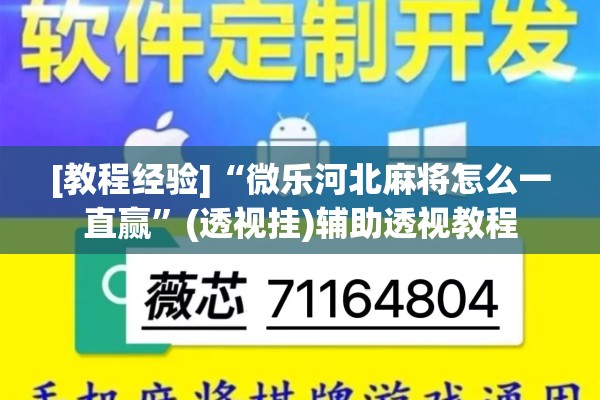 [教程经验]“微乐河北麻将怎么一直赢”(透视挂)辅助透视教程