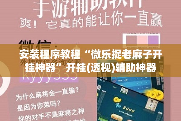 安装程序教程“微乐捉老麻子开挂神器	”开挂(透视)辅助神器