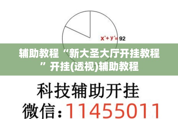 辅助教程“新大圣大厅开挂教程	”开挂(透视)辅助教程