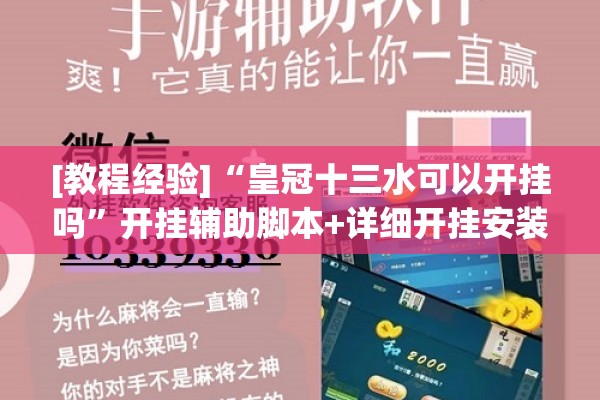 [教程经验]“皇冠十三水可以开挂吗	”开挂辅助脚本+详细开挂安装教程
