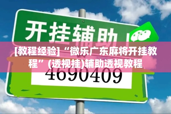 [教程经验]“微乐广东麻将开挂教程”(透视挂)辅助透视教程
