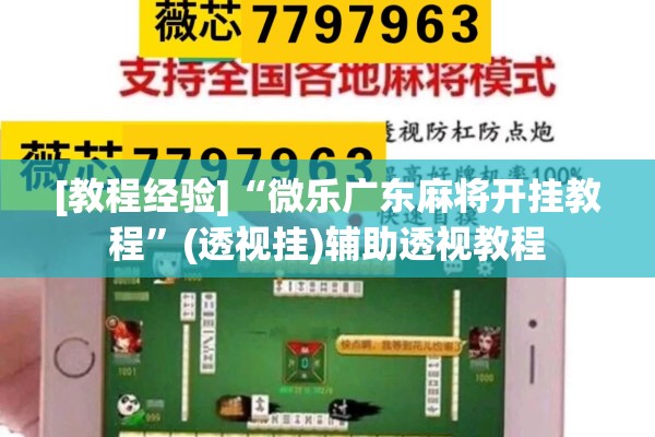 [教程经验]“微乐广东麻将开挂教程	”(透视挂)辅助透视教程