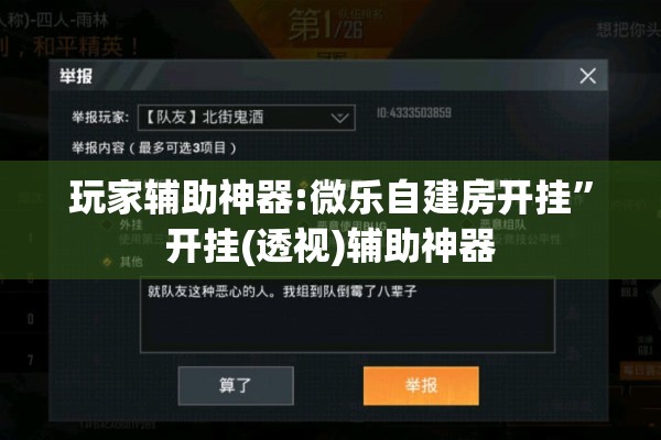 玩家辅助神器:微乐自建房开挂”开挂(透视)辅助神器