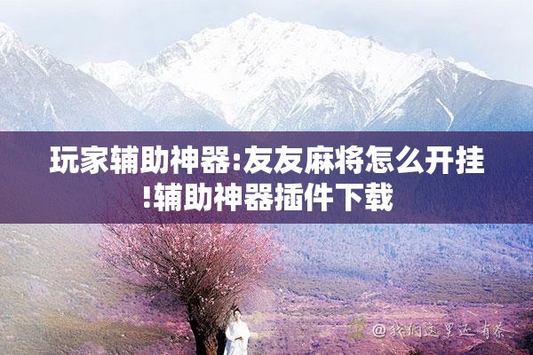 玩家辅助神器:友友麻将怎么开挂!辅助神器插件下载
