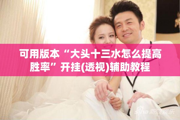 可用版本“大头十三水怎么提高胜率	”开挂(透视)辅助教程