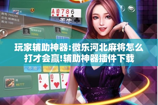 玩家辅助神器:微乐河北麻将怎么打才会赢!辅助神器插件下载