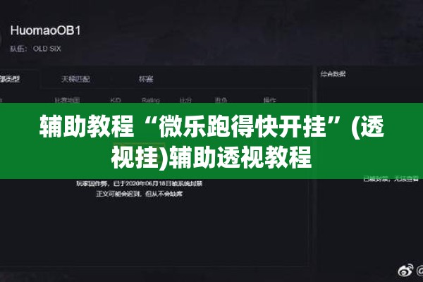辅助教程“微乐跑得快开挂	”(透视挂)辅助透视教程
