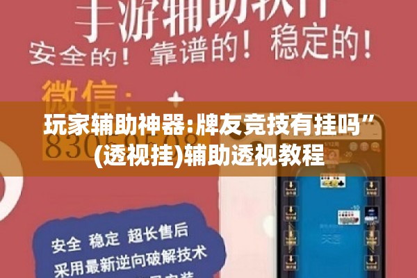 玩家辅助神器:牌友竞技有挂吗”(透视挂)辅助透视教程