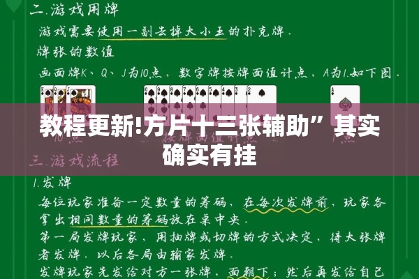 教程更新!方片十三张辅助”其实确实有挂