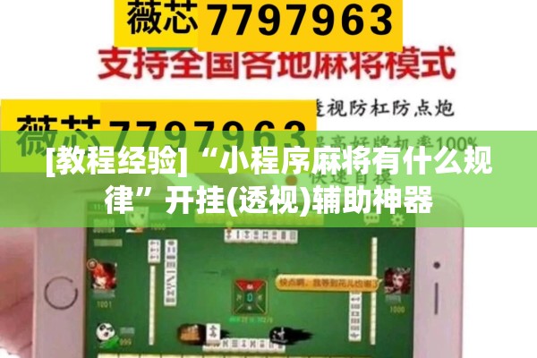 [教程经验]“小程序麻将有什么规律	”开挂(透视)辅助神器