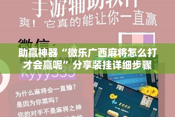 助赢神器“微乐广西麻将怎么打才会赢呢”分享装挂详细步骤