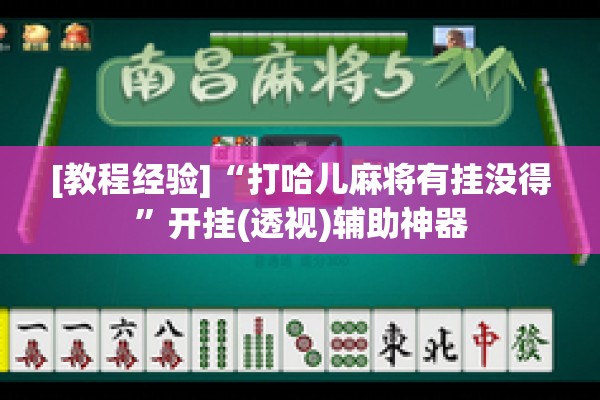 [教程经验]“打哈儿麻将有挂没得”开挂(透视)辅助神器