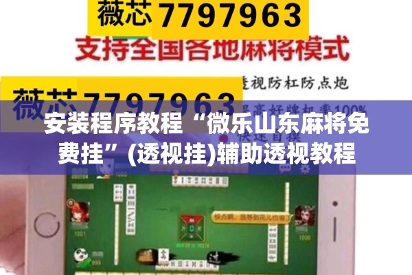 安装程序教程“微乐山东麻将免费挂	”(透视挂)辅助透视教程