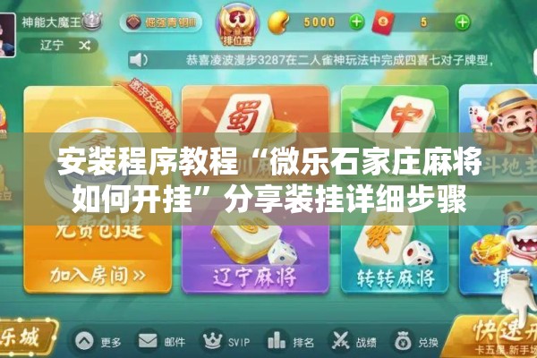 安装程序教程“微乐石家庄麻将如何开挂	”分享装挂详细步骤