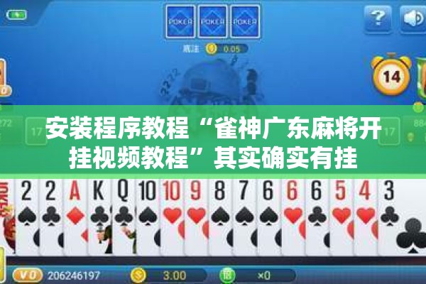 安装程序教程“雀神广东麻将开挂视频教程	”其实确实有挂