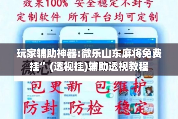 玩家辅助神器:微乐山东麻将免费挂”(透视挂)辅助透视教程