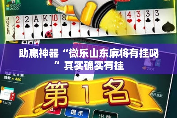 助赢神器“微乐山东麻将有挂吗	”其实确实有挂