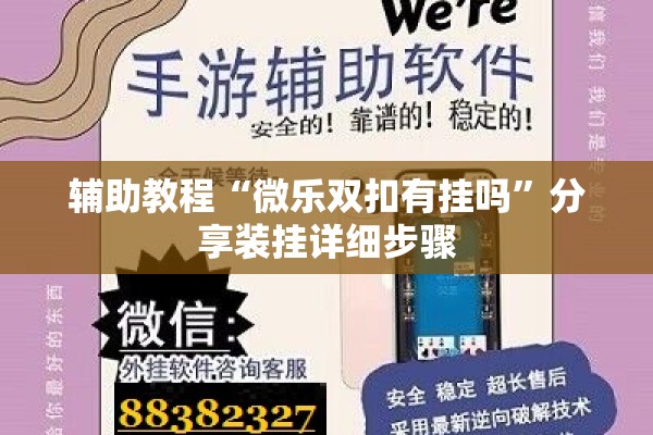 辅助教程“微乐双扣有挂吗”分享装挂详细步骤