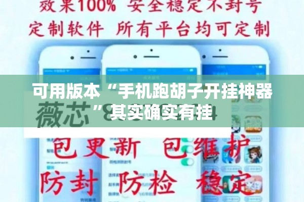 可用版本“手机跑胡子开挂神器”其实确实有挂